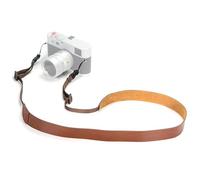 CANPIS Genuine Leather Camera Strap, Handmade Vintage Shoulder Neck Strap for Nikon Canon Sony Fuji Leica DLSR Cameras (Oily Leather Brown)