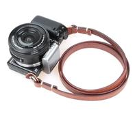 CANPIS Genuine Leather Camera Strap Vintage Camera Shoulder Neck Strap for Mirrorless Cameras Sony Nikon Canon Leica Olympus Panasonic Pentax Fuji (Brown)