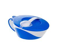 Canpol babies Bowl with Spoon and Lid 350ml LITTLE COW BLUE