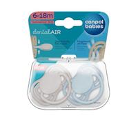 Canpol Babies DentalAir Soother, 18m+, Orthodontic Silicone Nipple, Blue