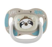Canpol babies Silicone dummy 6-18 m symmetrical EXOTIC-LENI grey