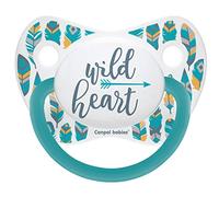 Canpol babies Silicone Dummy, Jaw Shape, Wild Heart Blue, 0-6 M