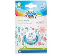 Canpol babies Silicone Dummy, Jaw Shape, Wild Heart Blue, 6-18 M