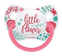 Canpol babies Silicone Dummy Pine Shape (Little Flower Rose, 6-18 M)