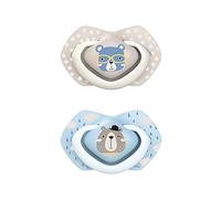 Canpol babies Silicone Soothers Pack of 2 (18m+, Bonjour Paris Boy)