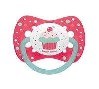 Canpol babies soother silicone 0-6m symmetrical CUPCAKE pink