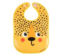Canpol Babies Washable Bib with Pocket, BabiesBoo Cheetah Design, Waterproof, 6+ Months