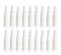 CanQuanSWZX 20 Pack 10ml Nasal Spray Bottle Empty Nasal Sprayer Refillable Fine Mist for Travel Use, Leak-Resistant Cap Portable Bottle for Home Storage and Reusable