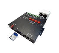 CANRIA K8MINI ARTNET+DMX Console LED Pixel Controller, for SPI-TTL LED Light, Online Offline, Addressable Programmable, 2G SD Card With 96 Program Modes and Offline Software.