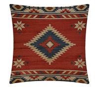 CANSEGO Vintage Southwest Native American Throw Pillow Case,Cotton Linen Cushion Cover Square Standard Home Decorative for Sofa Bedroom Men/Women 18x18 Inch