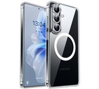 CANSHN Magnetic for Samsung Galaxy S26 Case(6.3 Inch), Upgraded [Full Camera Protection] [Compatible with Magsafe] Protective Shockproof Bumper Phone Cover, Clear