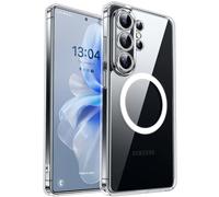 CANSHN Magnetic for Samsung Galaxy S26 Ultra Case(6.9 Inch), Upgraded [Full Camera Protection] [Compatible with Magsafe] Protective Shockproof Bumper Phone Cover, Clear