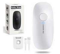 Canslab Ultrablade PRO Auto Stop Can Opener - Rechargeable Electric Can Opener for Kitchen for Seniors with Arthritis - One Touch Side Cut Opener, Smooth Edge, Handfree, Wall Mounted Small Size, White