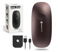 canslab Ultrablade PRO Auto Stop USB Rechargeable Can Opener for Kitchen for Seniors with Arthritis, Long Battery Life, Handfree One Touch, Side Cut for Smooth Edge, Wall Mounted Small Size, Brown