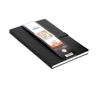 CANSON 180° Art Book, 96gsm A4 Light Grain Paper, Hard Cover, 80 Natural White Sheets, For Professional Artists & Illustrators