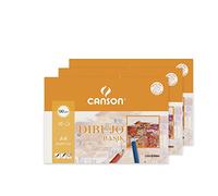 Canson 3 x Mini A4 10 Sheets Drawing Basik, 130 g