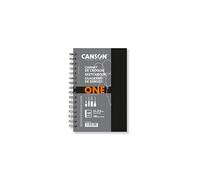 Canson ArtBook ONE - 14x21.6cm spiral-bound sketchbook including 80 sheets of 100gsm drawing paper