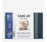 Canson : Artbook : Spiral : Landscape : Mixed Media Artist : 300gsm : 28 Sheets : A5