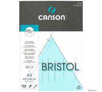 Canson Bristol Drawing Paper Pad 250gsm A3 20 Sheets Extra Smooth Illustration