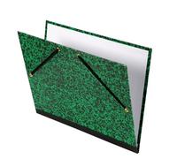 Canson Document Folder with 2 Corners and Elastic Fastener - 320x450 mm green