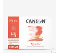 Canson Figueras Oil & Acrylic 290gsm paper pad including 10 sheets, size:33x24cm, canvas-like texture