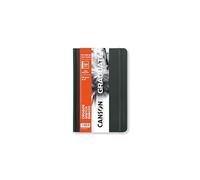 CANSON Graduate Hardbound Sketch Book, 140gsm 14 x 21.6cm, Light Grain Paper, 52 White Sheets, Ideal for Artist Students