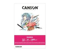 CANSON Graduate Manga Paper Pad A4, 200gsm 30 Sheets, Lettering, Illustration & Drawing, Ideal for Student Artists