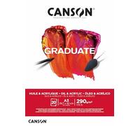 CANSON Graduate Oil & Acrylic 290gsm A3 Paper 20 Natural White Sheets
