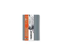 CANSON Graduate Soft Cover Sketch & Notes Book, 90gsm 14 x 21.6cm, Smooth Paper, 92 Ivory Sheets, Light Grey Cover, for Artist Students
