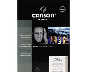 Canson Infinity Edition Etching Rag 310gsm, natural white matte inkjet paper, A2, box of 25 sheets