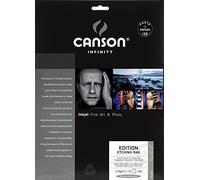 CANSON Infinity Edition Etching Rag Smooth 310gsm A4 Paper, Digital Fine Art Reproduction, 10 Pure White Sheets, Ideal for Professional Photographers