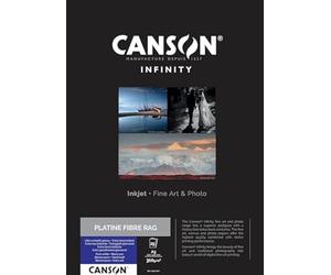 CANSON Infinity Platine Fibre Rag Ultra Smooth Glossy 310gsm A3 Paper, Digital Darkroom Papers, 25 Pure White Sheets, Ideal for Professional Photographers
