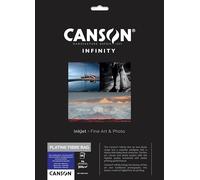 CANSON Infinity Platine Fibre Rag Ultra Smooth Glossy 310gsm A4 Paper, Digital Darkroom Papers, 10 Pure White Sheets, Ideal for Professional Photographers