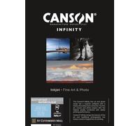 Canson Infinity Somerset Enhanced Watercolour White, Digital Photo Paper, Textured, 240, 89, Box, A4-21 x 29.7 cm, Printed Cardboard Box, White, 25 Sheets