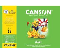 Canson Little Kids 2+ A2 90 GSM Drawing Paper Pad - White (Pack of 30 Sheets)