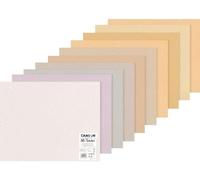 CANSON Mi-Teintes 160gsm 50x65cm Paper Double Sided 10 Colour Sheets | Drawing, Pastel Paper, Double Sided: Honeycomb & Fine Grain, For Professional Artists & Illustrators