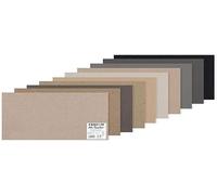 CANSON Mi-Teintes Coloured Drawing 160gsm 50x65cm Paper Pack, Double Sided: Honeycomb & Fine Grain, 10 Grey Tones Colour Sheets, For Professional Artists & Illustrators