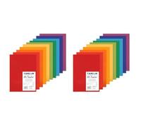 CANSON Mi-Teintes Coloured Drawing 160gsm A4 Paper Pack, Double Sided: Honeycomb & Fine Grain, 10 Bright Colour Sheets, Ideal for Professional Artists & Illustrators (Pack of 2)