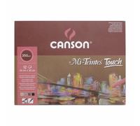 CANSON Mi-Teintes Coloured Drawing 335g 24 x 32cm Paper Pack, 6 Fine Sanded Colours, 12 Sheets, Pastel & Mixed Media, For Professional Artists & Illustrators