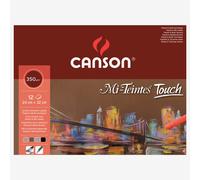 CANSON Mi-Teintes Coloured Drawing 335g 24 x 32cm Paper Pack, 6 Fine Sanded Colours, 12 Sheets, Pastel & Mixed Media, Ideal for Professional Artists & Illustrators