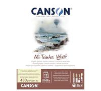 CANSON Mi-Teintes Velvet 430gsm 24 x 32cm Paper 12 Sheets Cream White | Pastel Paper, Drawing & Sketching, For Professional Artists & Illustrators