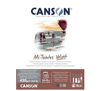 CANSON Mi-Teintes Velvet 430gsm 24 x 32cm Paper 12 Sheets Grey Tones | Assorted Grey Tones, Pastel Paper, Drawing & Sketching, For Professional Artists & Illustrators