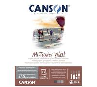 CANSON Mi-Teintes Velvet 430gsm 32 x 41cm Paper 12 Sheets Grey Tones | Assorted Grey Tones, Pastel Paper, Drawing & Sketching, For Professional Artists & Illustrators