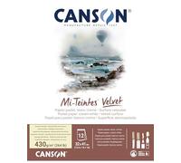 Canson Pastel Paper Mi-Teintes Velvet Pad 430gsm Cream White 32x41cm 12 sheets