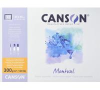 Canson Montval 300gsm watercolour practice paper Block including 12 sheets, size