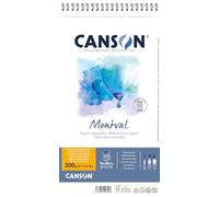 CANSON Montval, Watercolor Paper, Fine Grain, 300gsm, Sheet, 16x28.5cm, Carmine Red