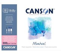 CANSON Montval, Watercolor Paper, Satin, 300gsm, Sheet, 24x32cm, Indian Yellow