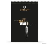 CANSON The Wall Marker 200gsm A3 Paper, Extra Smooth, Spiral Pad Short Side, 30 White Sheets, Ideal for Professional Artists & Illustrators