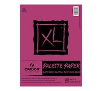 Canson Foundation Disposable Palette Pad, Coated Paper, Fold Over, 9 x 12 Inch, 40 Sheets, Pink, 9" x 12"