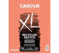 Canson XL Series Recycled Sketch Pad, 11” x 14”, Fold-over Cover, 100 Sheets (100510923)